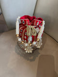 MIRROR VELVET POTLI BAGS