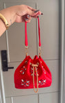 SATIN BUCKET BAGS