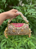 GAJ GHUNGROO BRASS CLUTCH BAG