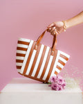 STRIPED STRAP BAG