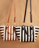 STRIPED STRAP BAG