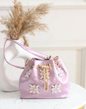 SATIN BUCKET BAGS