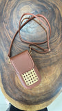 RATTAN PHONE SLING BAG