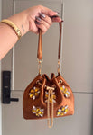 SATIN BUCKET BAGS