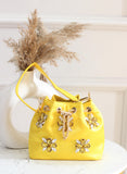 SATIN BUCKET BAGS