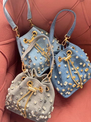 DENIM BUCKET BAGS