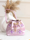 SATIN BUCKET BAGS