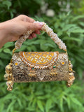 GAJ GHUNGROO BRASS CLUTCH BAG
