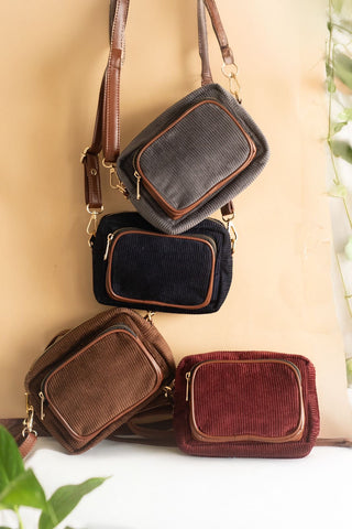 CORDUROY SLING BAGS