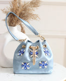 SATIN BUCKET BAGS