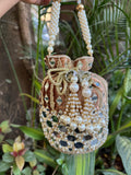 MIRROR VELVET POTLI BAGS