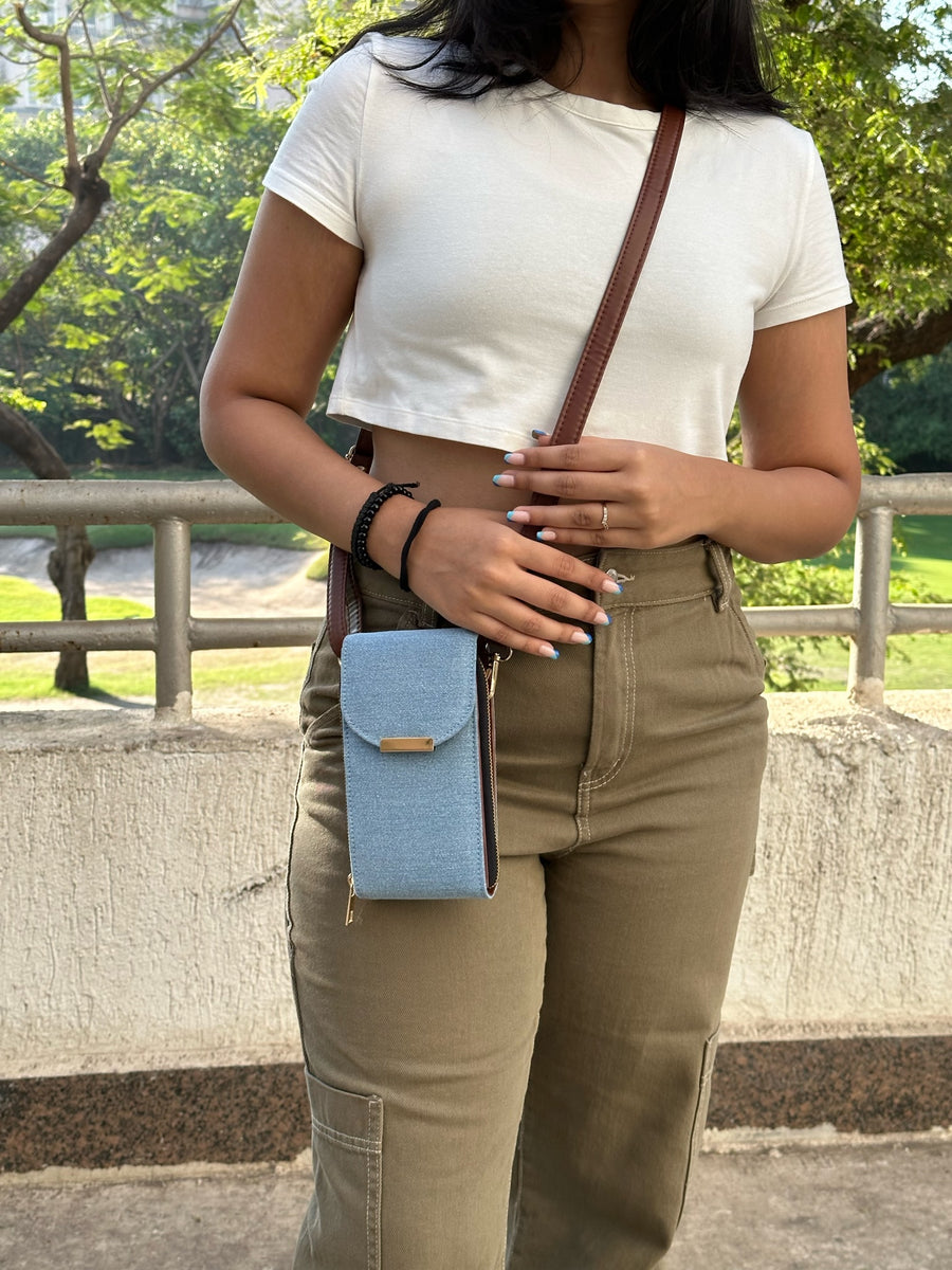 DENIM PHONE SLING